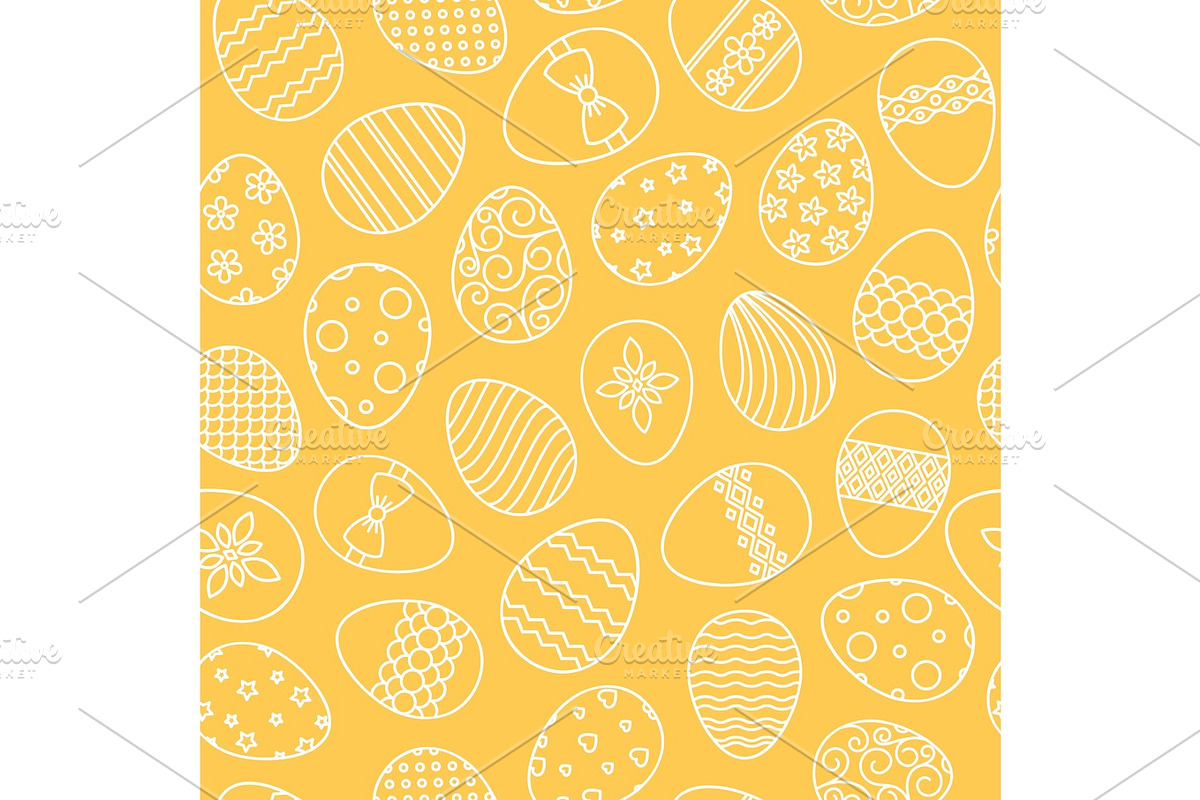 Easter eggs seamless pattern in Objects - product preview 8