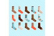 Colorful cartoon cute kids socks stickers