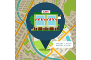 Cafe location map