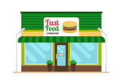 Fast food restaurant store front