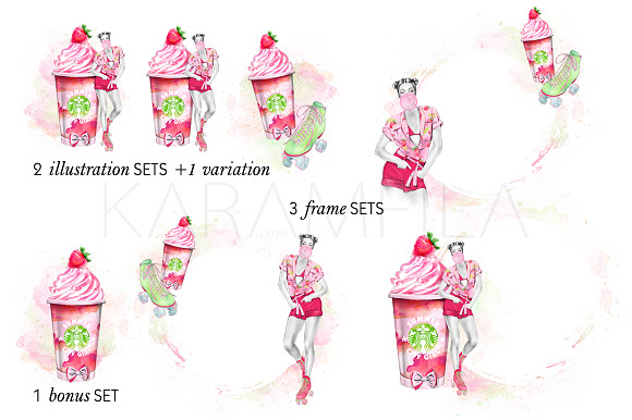 Summer in the City Clipart in Illustrations - product preview 5