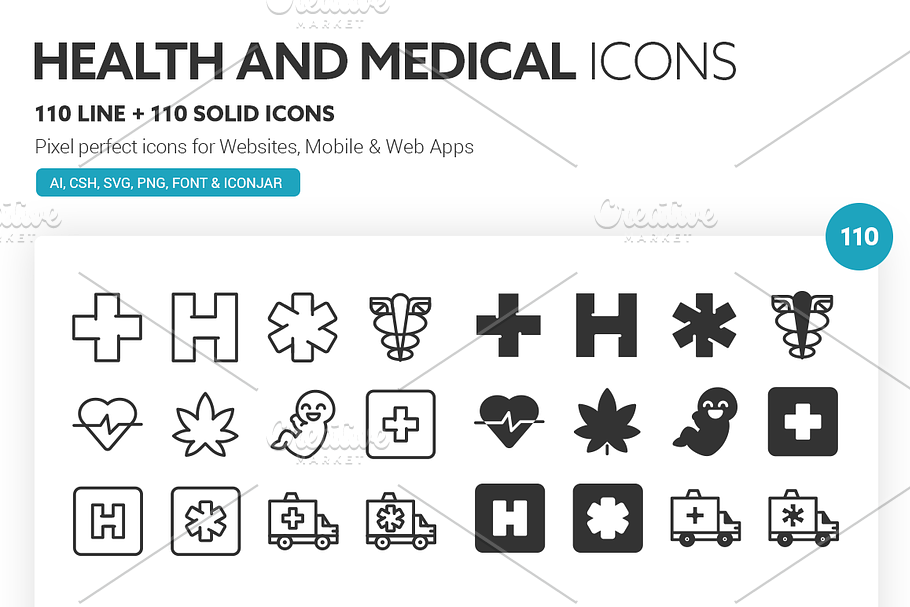 Health and Medical Icons
