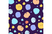 Seamless colorful pattern with abstract circles
