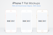 Flat iPhone 7 Mockup