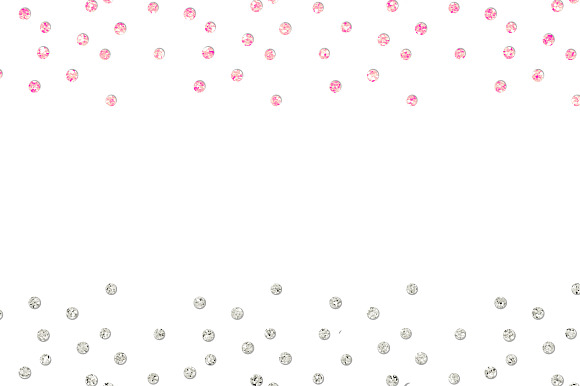 Glitter confetti borders in Illustrations - product preview 2