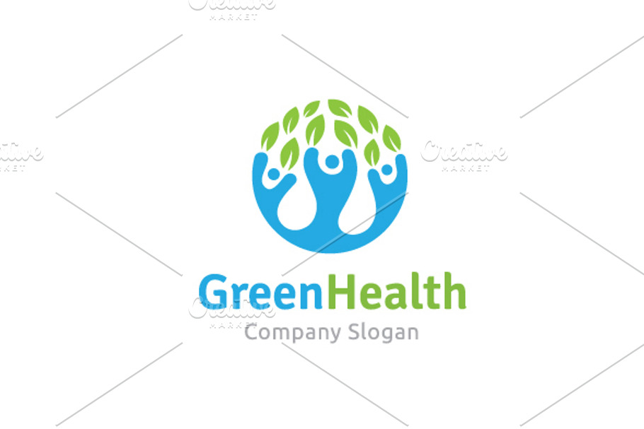 Green Health Logo in Logo Templates - product preview 8