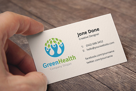 Green Health Logo in Logo Templates - product preview 1