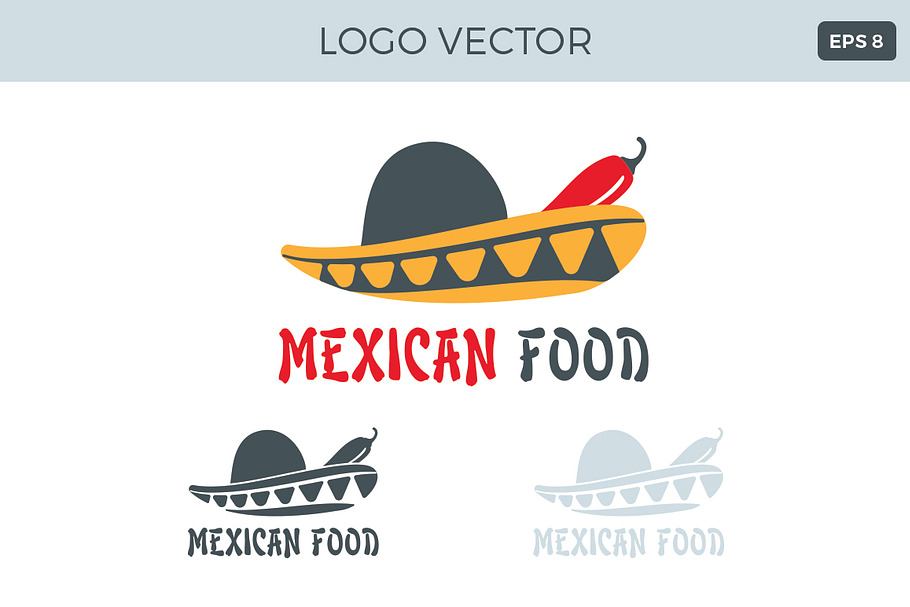 Mexican food Logo Vector in Logo Templates - product preview 8