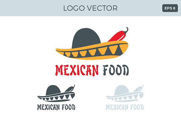 Mexican food Logo Vector in Logo Templates - product preview 1