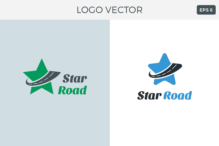 Star Road Logo Vector in Logo Templates - product preview 8