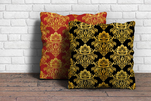 Floral gold seamless pattern in Patterns - product preview 6