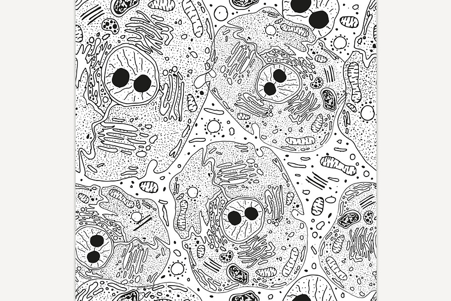 Hand Drawn Cell Pattern  in Patterns - product preview 8