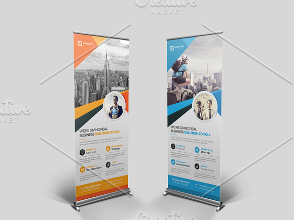 Business Roll-Up Banner in Flyer Templates - product preview 1
