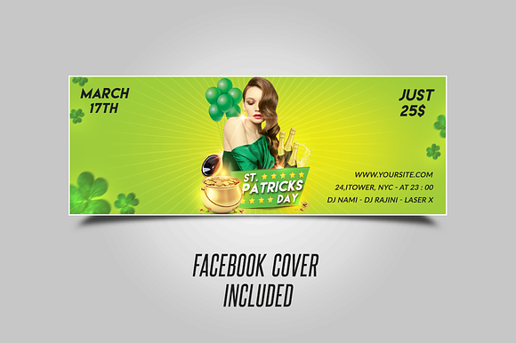 St Patricks Day Flyer Template in Flyer Templates - product preview 2