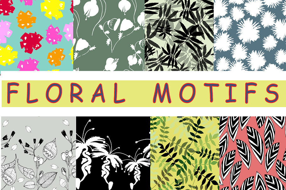 floral motifs patterns in Patterns - product preview 8