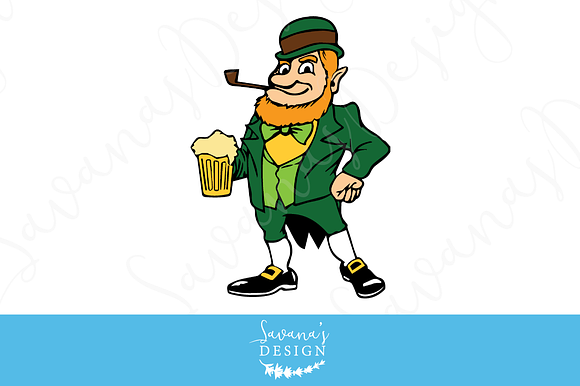 Leprechaun and I heart Irish Clipart in Illustrations - product preview 1