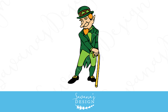 Leprechaun and I heart Irish Clipart in Illustrations - product preview 2