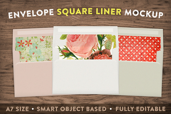 Envelope Square Liner Mockup