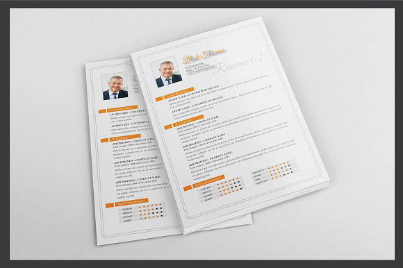 Resume Template v.02 in Resume Templates - product preview 2