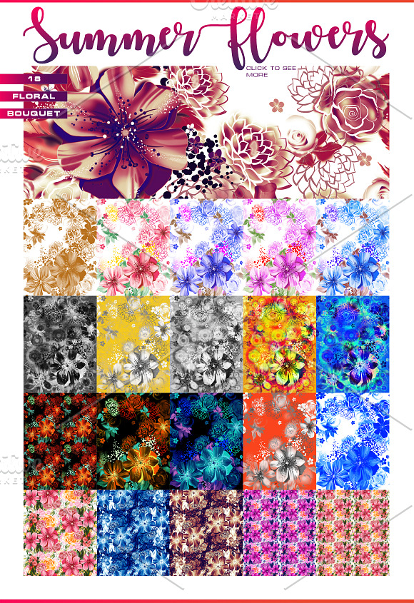 Summer flowers, photoshop painting in Illustrations - product preview 4