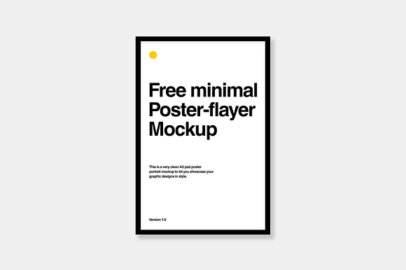 Minimal Poster Mockup in Product Mockups - product preview 1