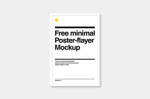 Minimal Poster Mockup in Product Mockups - product preview 2