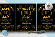 Gold Chalkline Save The Date