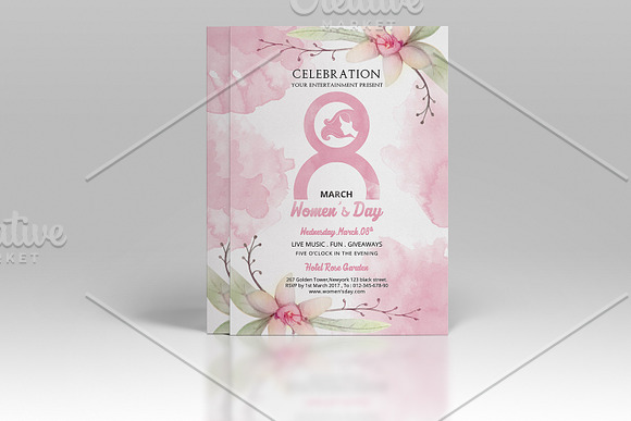 Women's Day Invitation Flyer -V500 in Flyer Templates - product preview 2