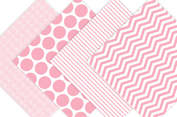 Pink Digital Paper - Light Pink in Patterns - product preview 3