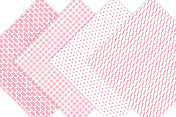 Pink Digital Paper - Light Pink in Patterns - product preview 4