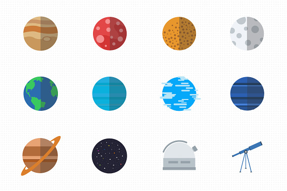 20 space vector icons in Graphics - product preview 1