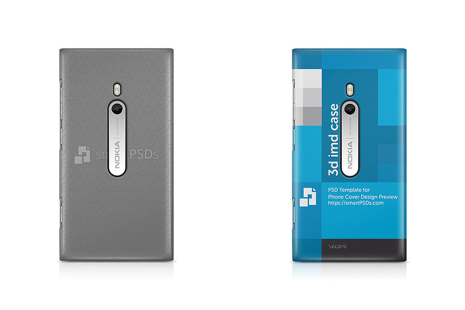Nokia Lumia 800 3d IMD Phone Case in Product Mockups - product preview 8