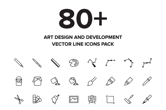 Art Design and Development Icons in Graphics - product preview 2