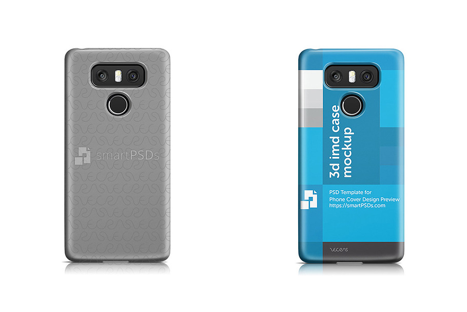 LG G6 3d IMD Phone Case Mockup