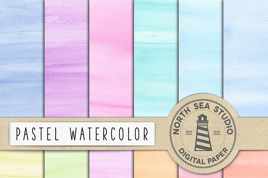 Watercolor Textures - Pastel 