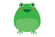Cute frog icon. eps + jpg