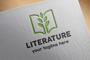 Literature Logo Template