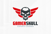 Gamer Skull Logo Template