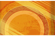 Vector Comic Book Orange Grunge Background. Illustration with Halftone Dots