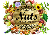 Nuts. Digital art collection - 28pcs