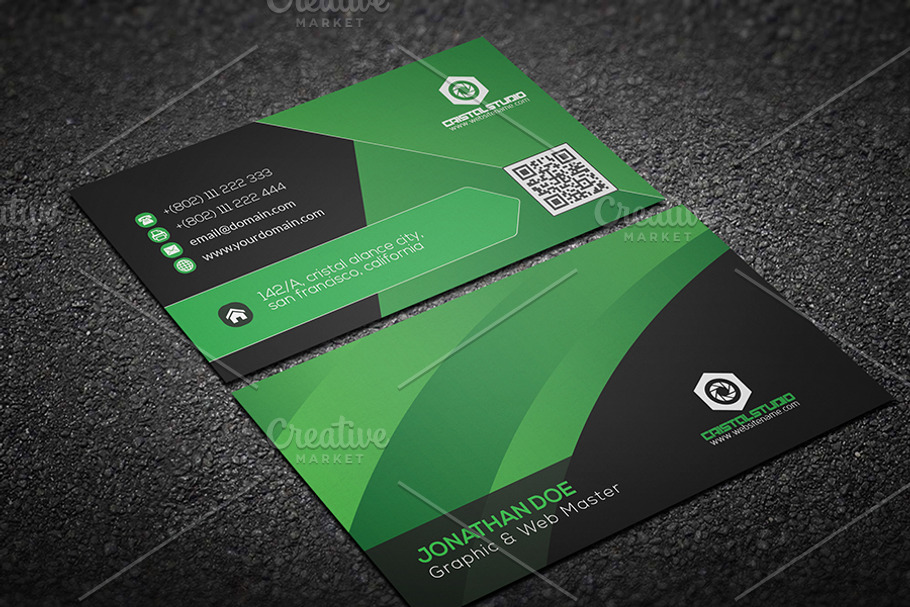 Abstract Business Card in Business Card Templates - product preview 8