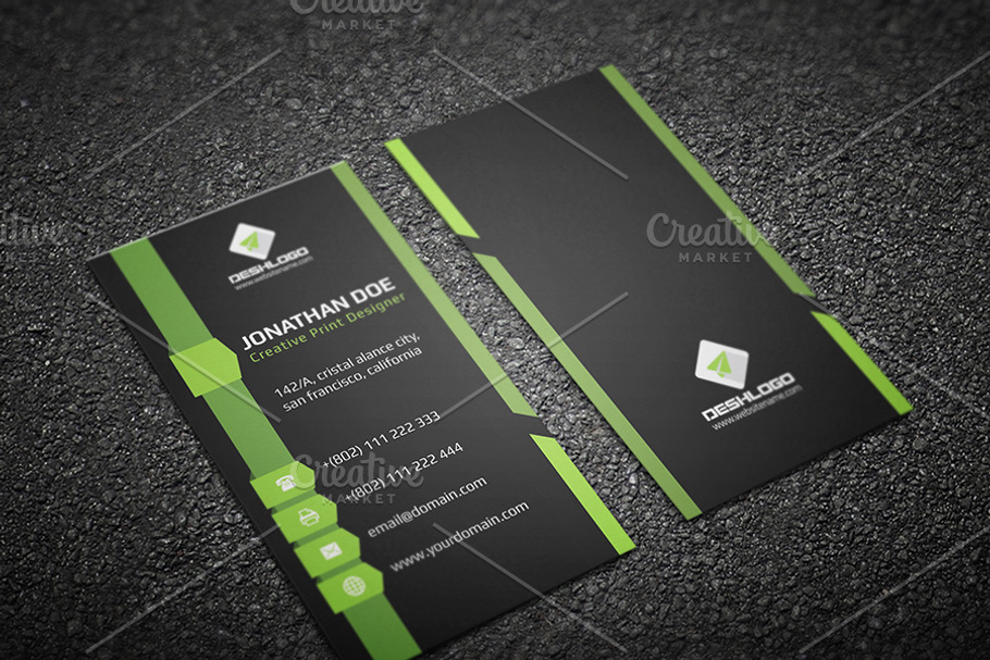 Clean Business Card in Business Card Templates - product preview 8