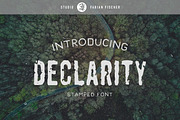 Declarity - Handstamped Font