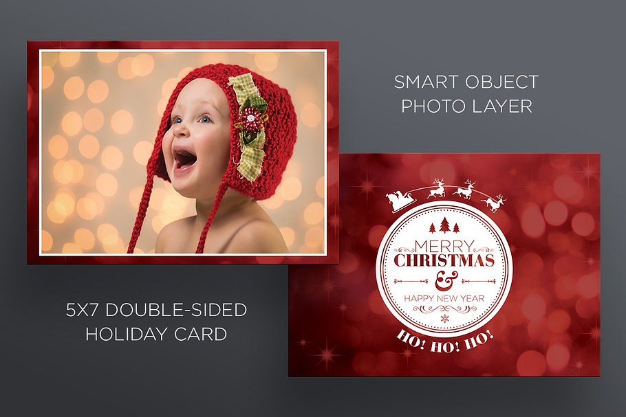 Christmas/New Years - 2 Sided Card in Card Templates - product preview 8