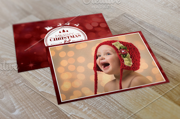 Christmas/New Years - 2 Sided Card in Card Templates - product preview 3