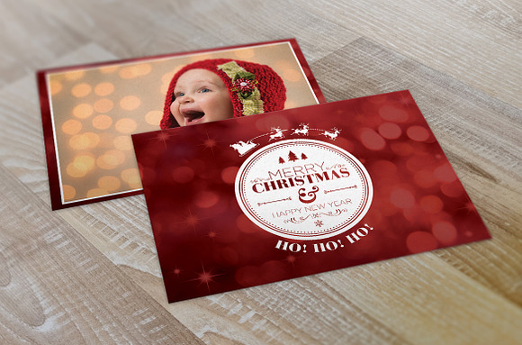 Christmas/New Years - 2 Sided Card in Card Templates - product preview 4