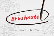Brushnote font
