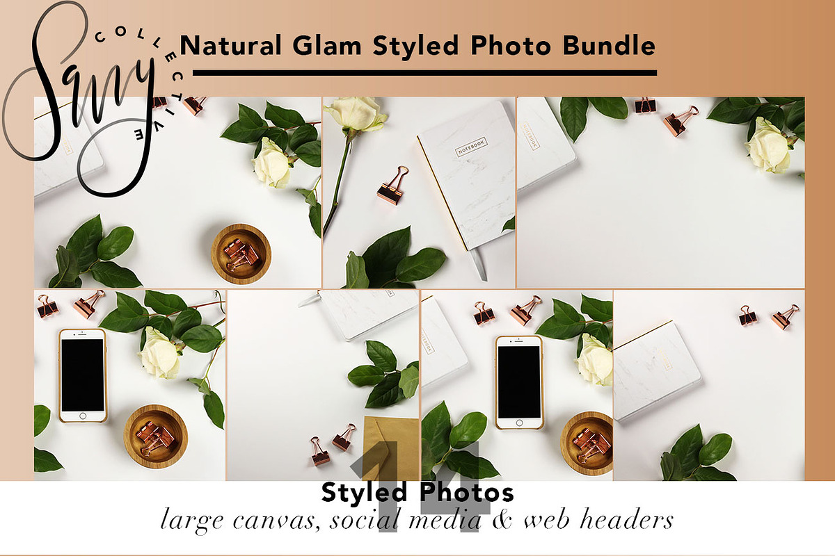 Natural Glam Styled Photo Bundle in Instagram Templates - product preview 8