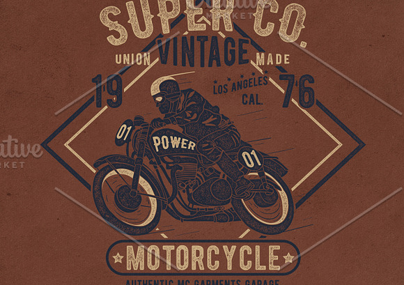 PACK OF 6 VINTAGE TEE VECTOR PRINTS in Illustrations - product preview 3