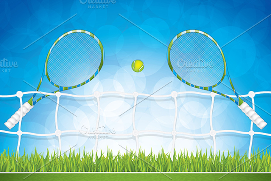 Tennis brochure in Illustrations - product preview 8